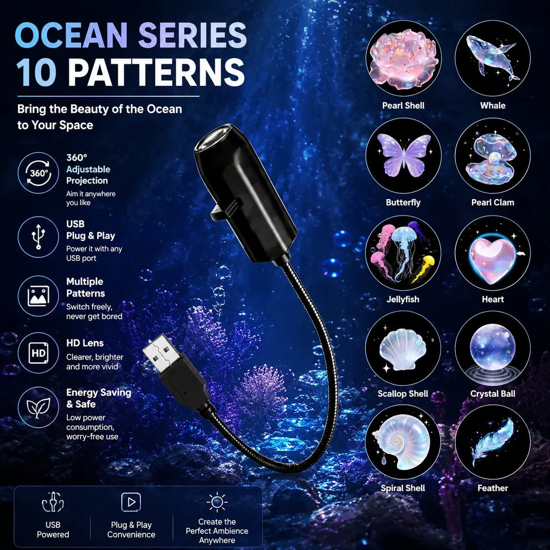 ✨HD Starry Sky Projector – Plug & Play 🌌