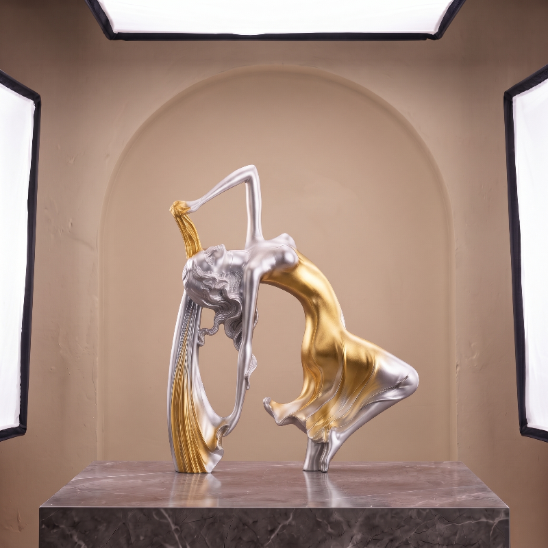 Dancer Figurine – Artistic Resin Sculpture