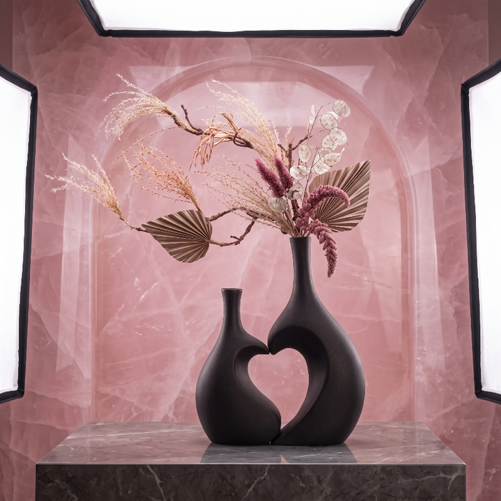 Vaso decorativo in resina – Eleganza nordica