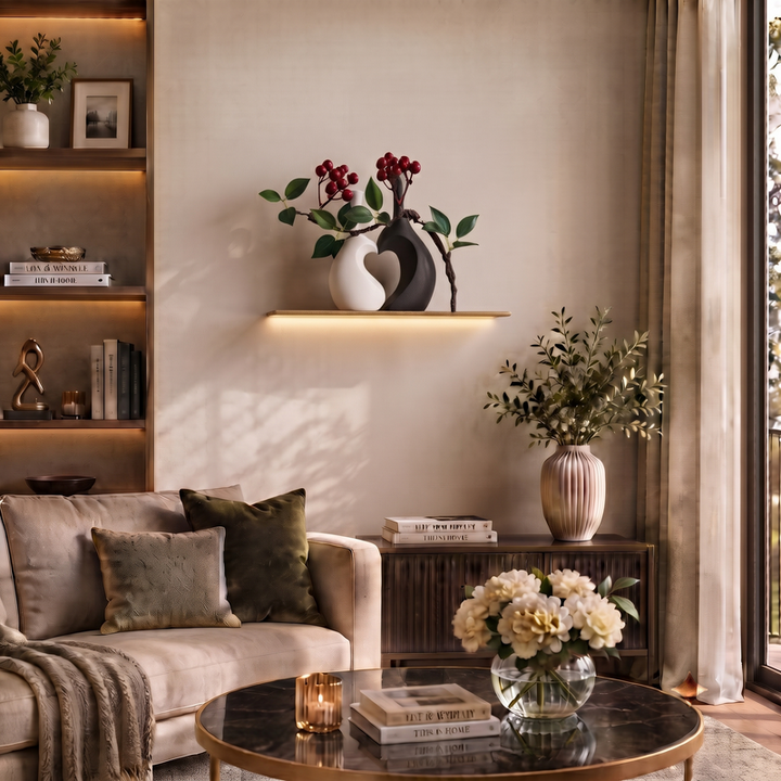 Vaso decorativo in resina – Eleganza nordica