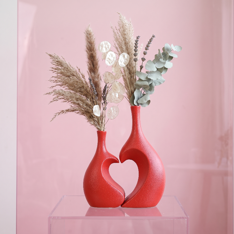Vaso decorativo in resina – Eleganza nordica