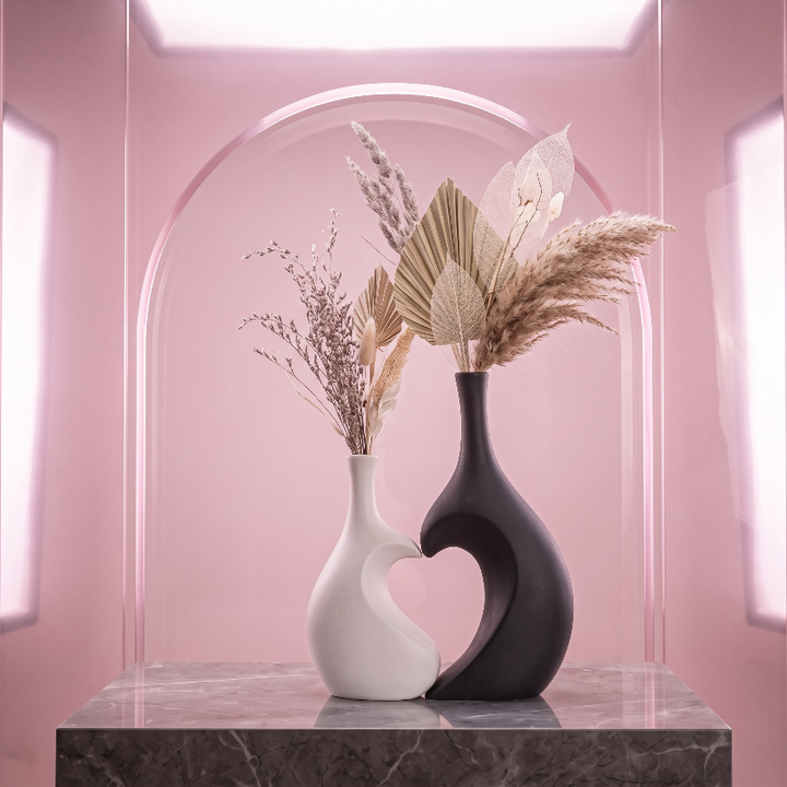 Vaso decorativo in resina – Eleganza nordica