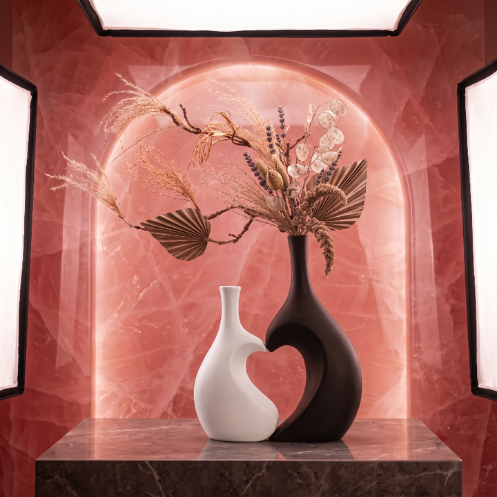 Vaso decorativo in resina – Eleganza nordica