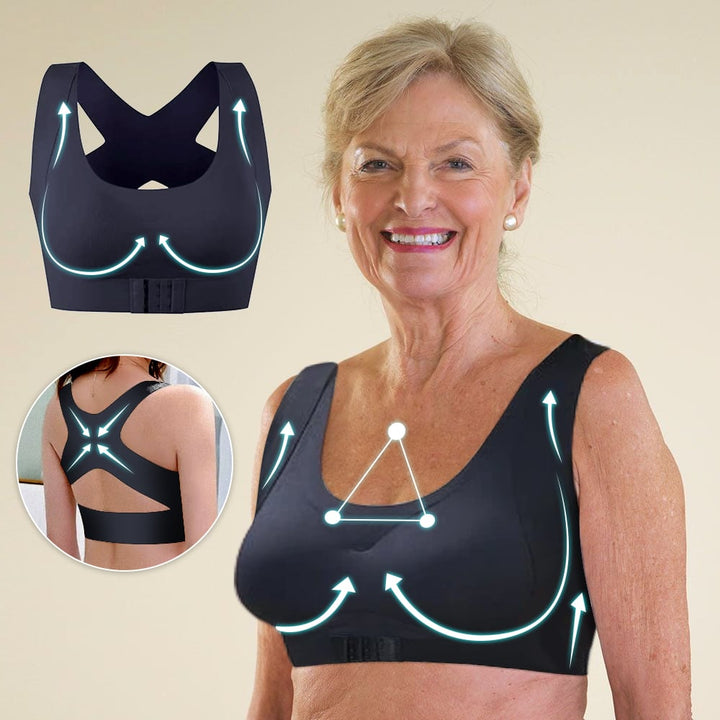 🎉ULTIMO GIORNO DI SALDI -50%⚡Reggiseno Correttore di Postura con Chiusura Frontale e Schiena Incrociata