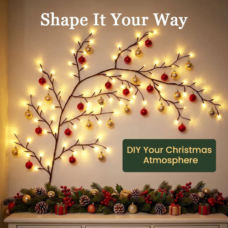 ✨ Flexible LED Branches | Christmas Wall Décor