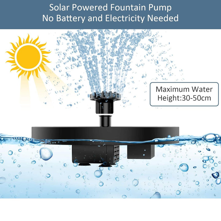 🏆Offerta Lampo⚡Fontana Solare con 6 Ugelli