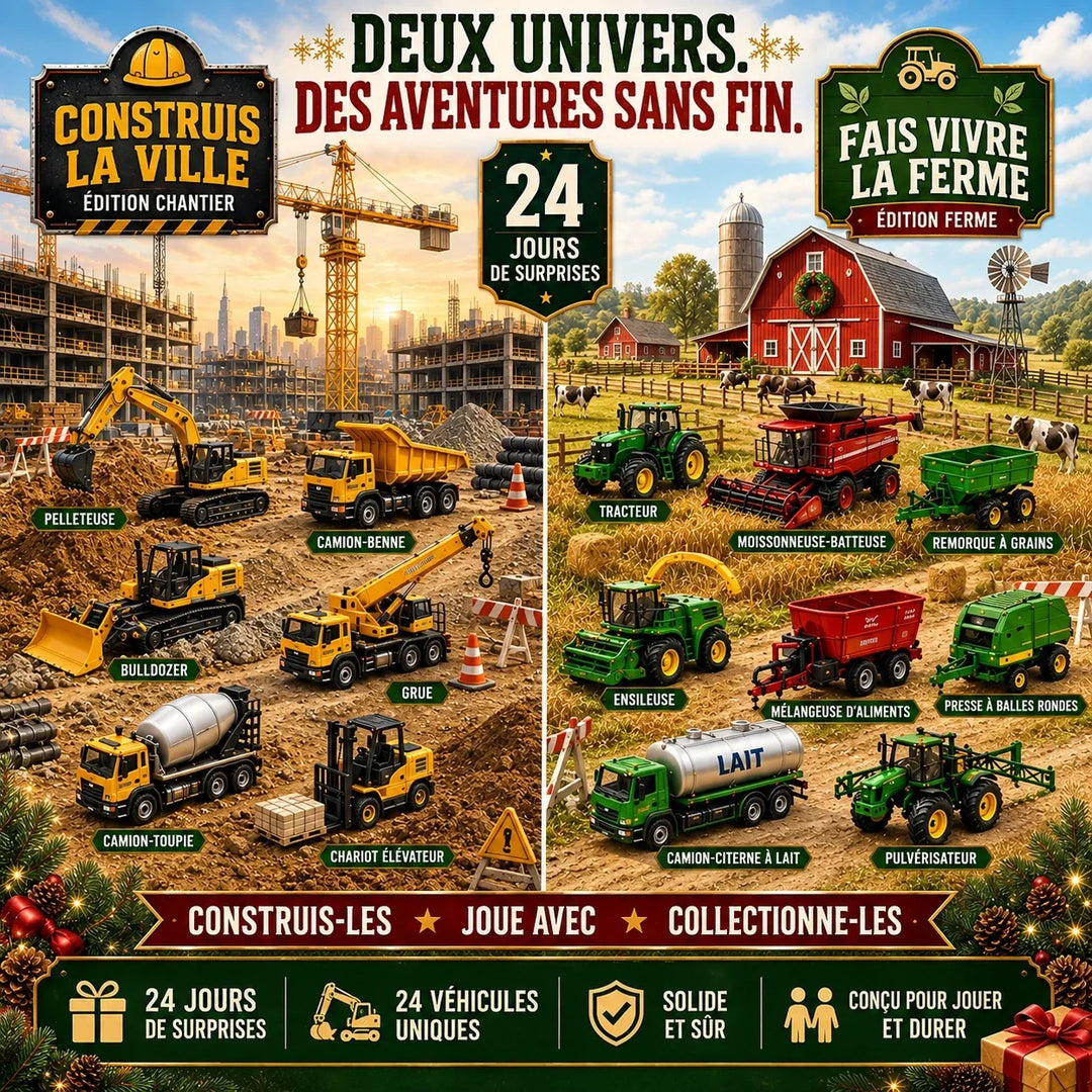 Calendario dell’Avvento con 24 veicoli in miniatura