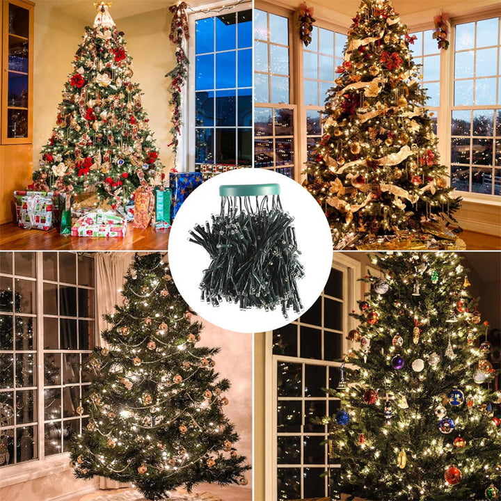 🎄 Stella a cinque punte con anello LED – Illuminazione per albero di Natale 🎄