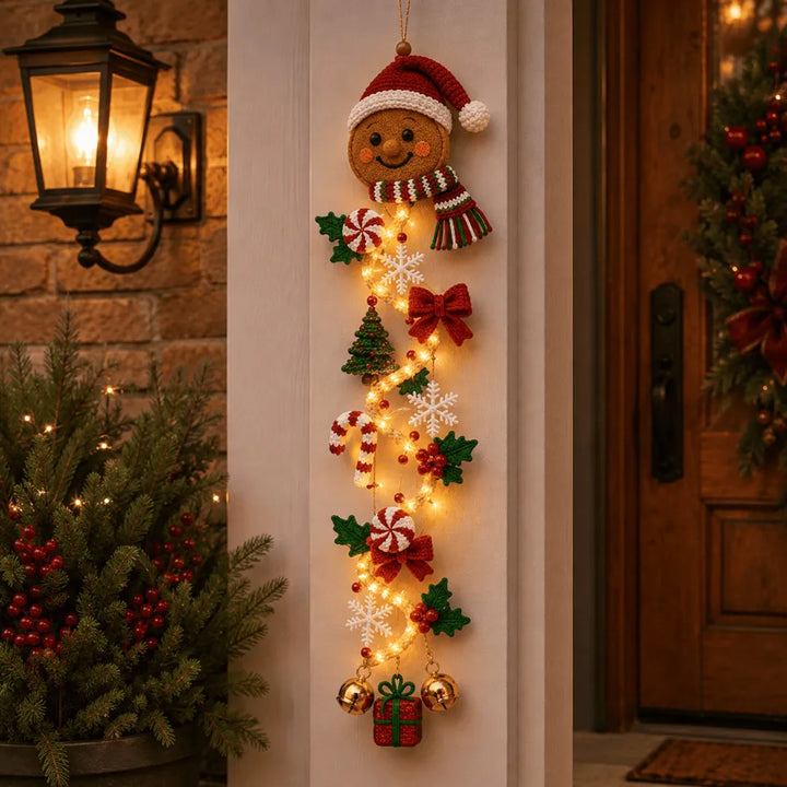 🎅 Decorazione natalizia luminosa da porta