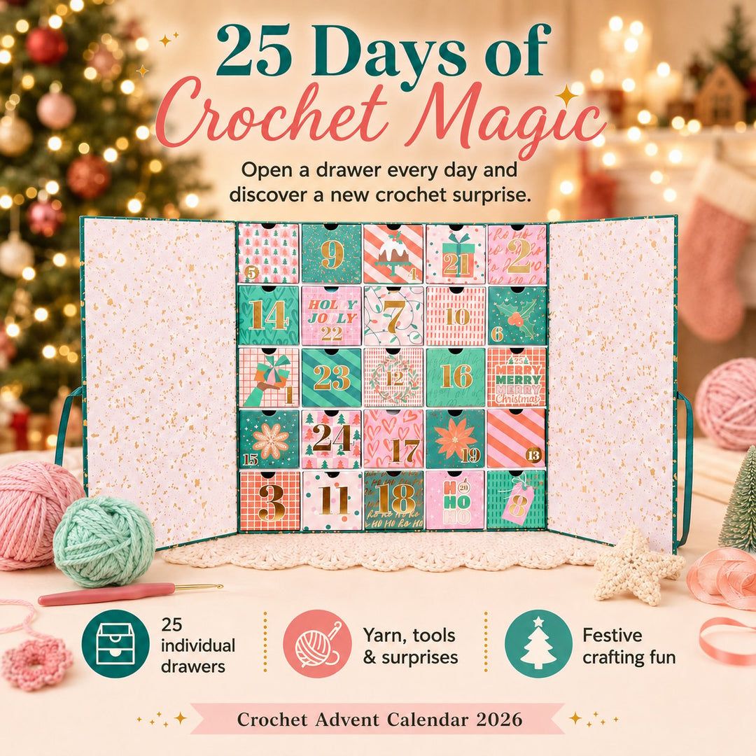 🧶🎄 25 Días de Magia del Crochet – Calendario de Adviento 2026 (🔥Igual que en el vídeo)