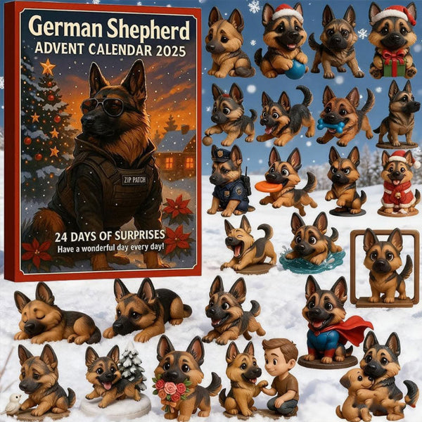 🎄🐾 Calendario dell’Avvento Pastore Tedesco 2025 🎁