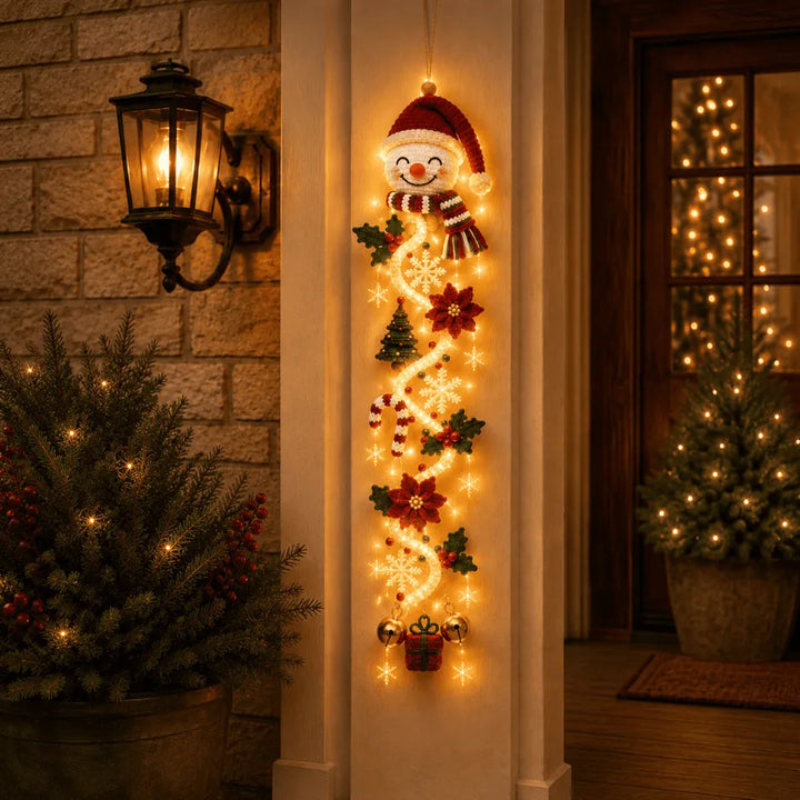 🎅 Decorazione natalizia luminosa da porta