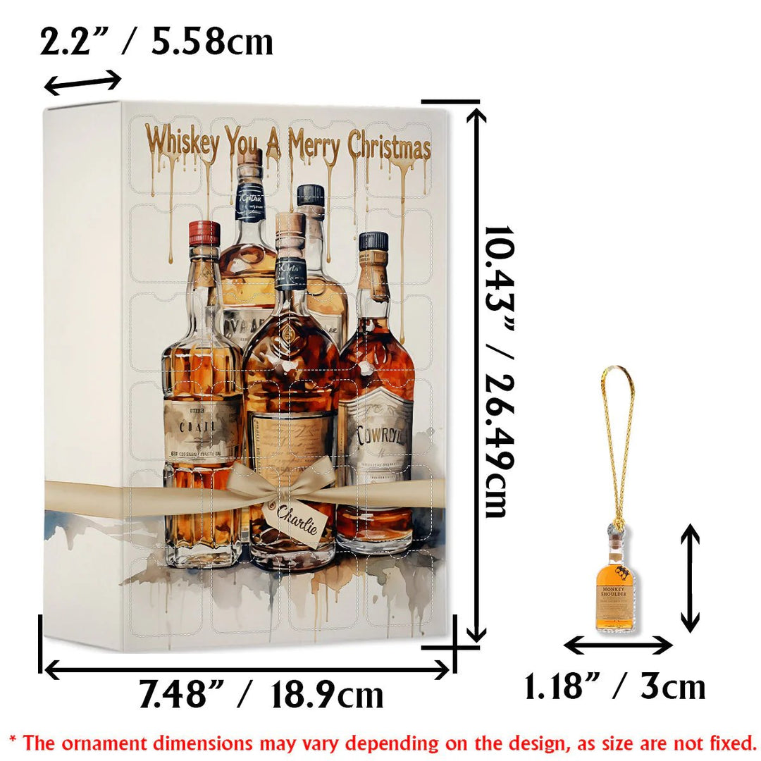 🥃Calendario dell'Avvento a tema whisky (con decorazioni)🎄