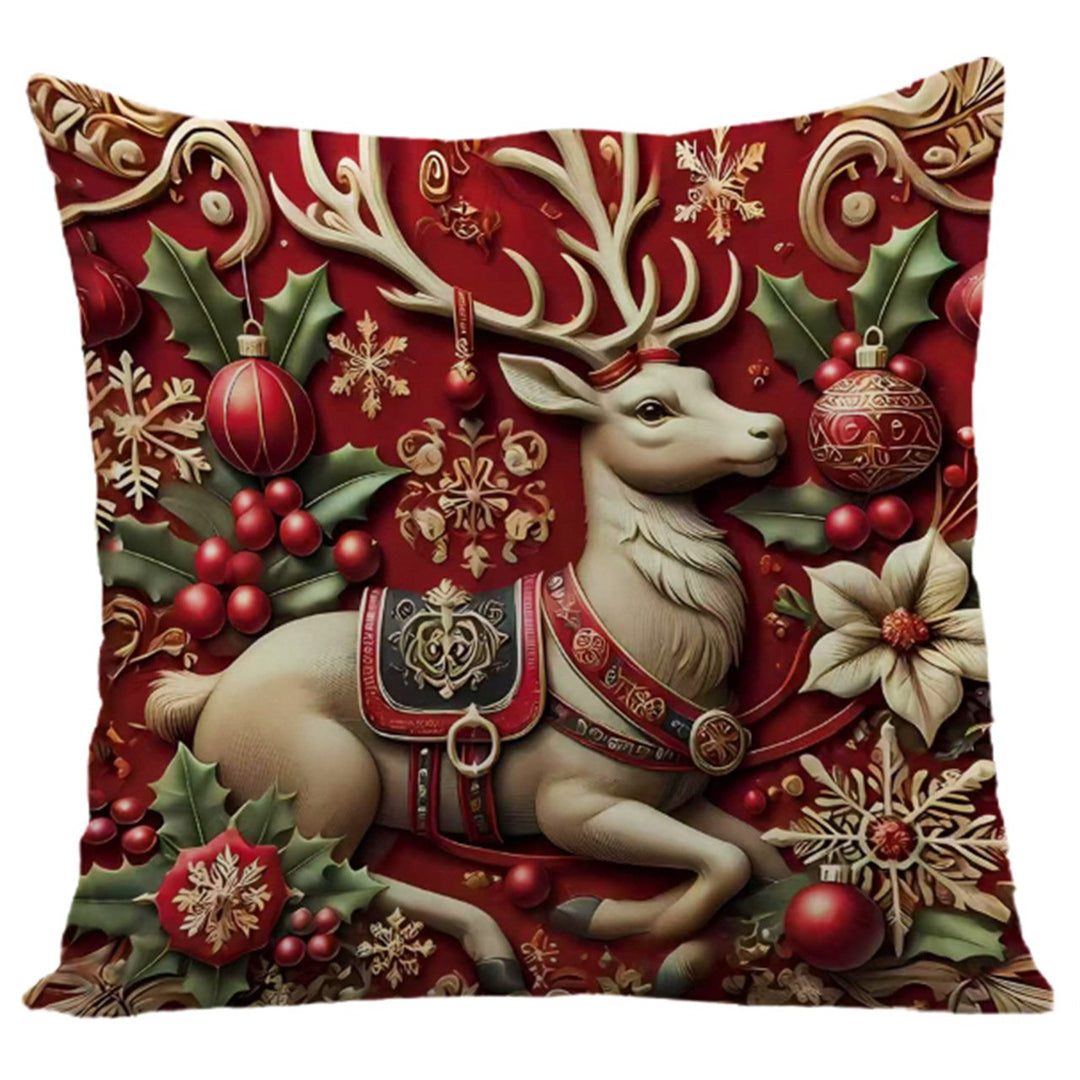🎅 Saldi di Natale -49% 🎄Federa per cuscino con motivo natalizio