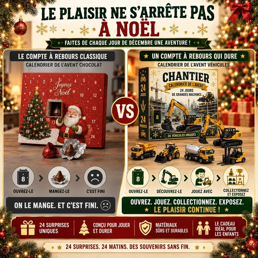 Calendario dell’Avvento con 24 veicoli in miniatura