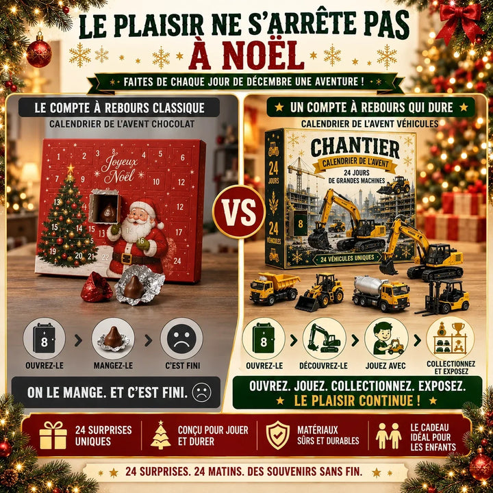 Calendario dell’Avvento con 24 veicoli in miniatura