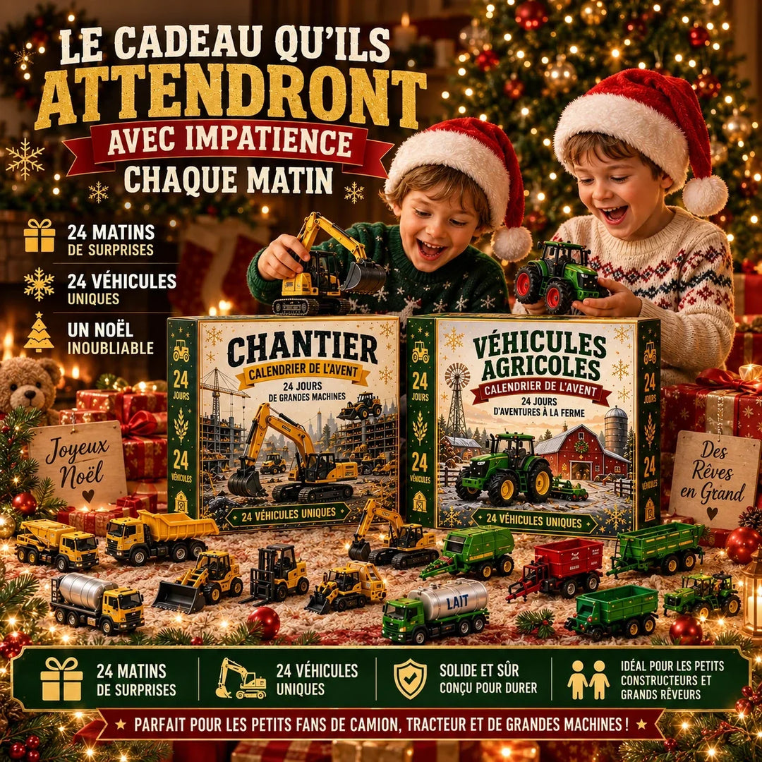 Calendario dell’Avvento con 24 veicoli in miniatura