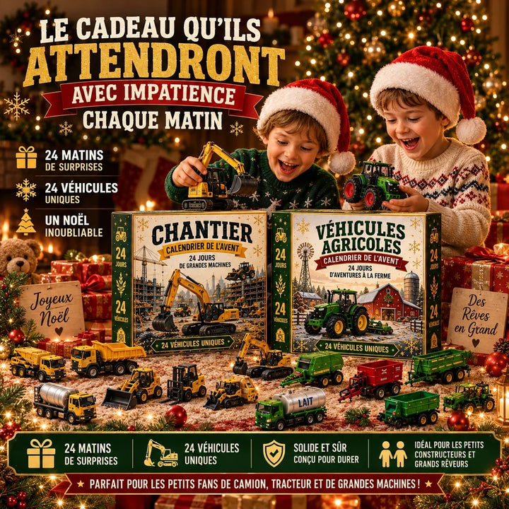 Calendario dell’Avvento con 24 veicoli in miniatura