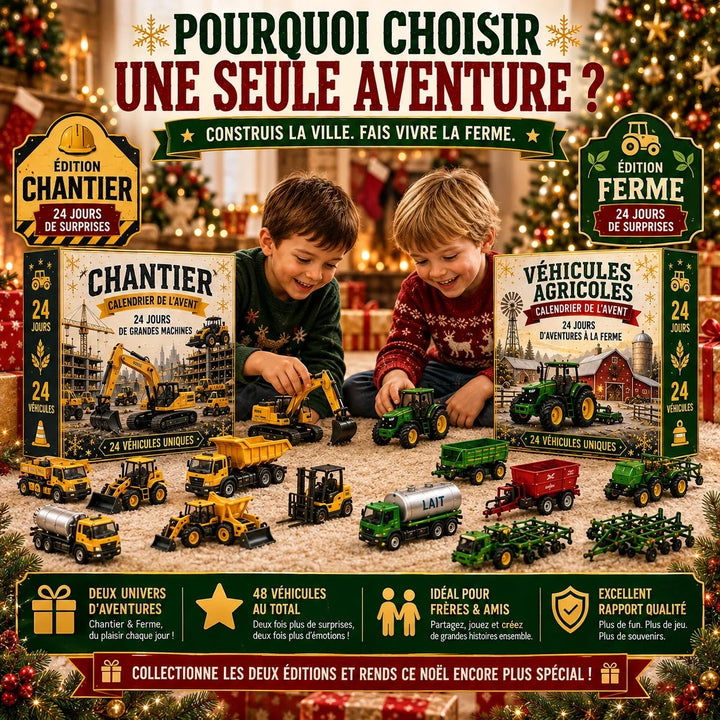 Calendario dell’Avvento con 24 veicoli in miniatura