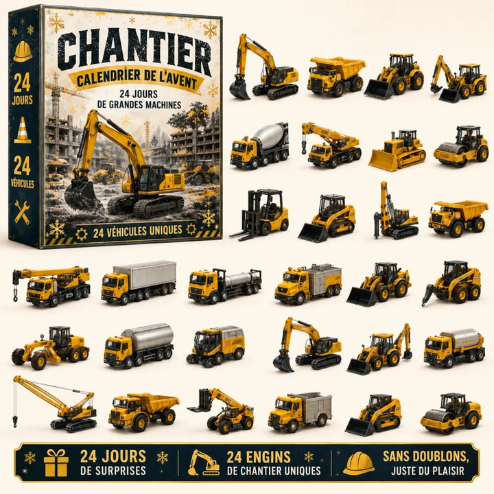 Calendario dell’Avvento con 24 veicoli in miniatura