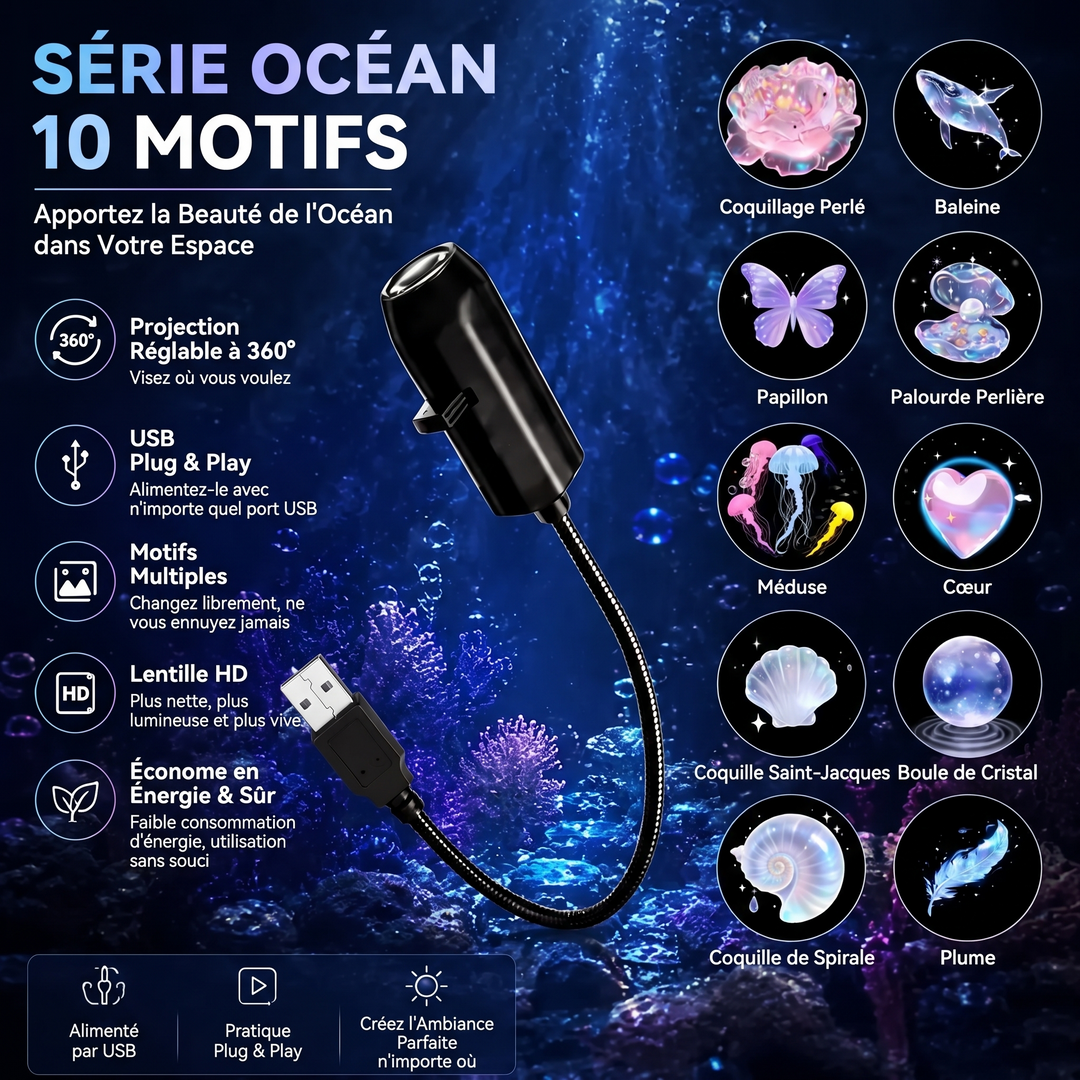 ✨ Proiettore HD Cielo Stellato – Plug & Play 🌌