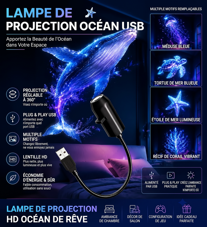 ✨ Proiettore HD Cielo Stellato – Plug & Play 🌌
