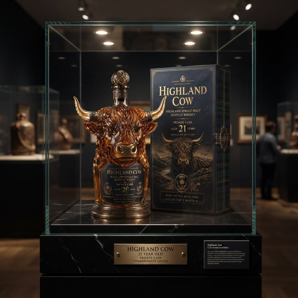 Bottiglia di Whisky Scotch Highland Cow Private Cask 21 Anni 🥃