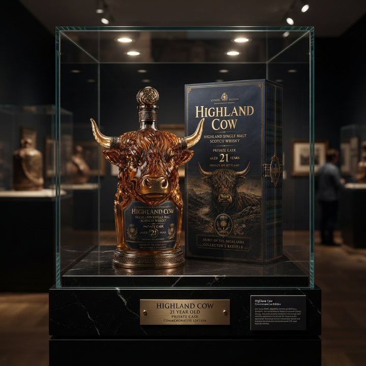 Bottiglia di Whisky Scotch Highland Cow Private Cask 21 Anni 🥃