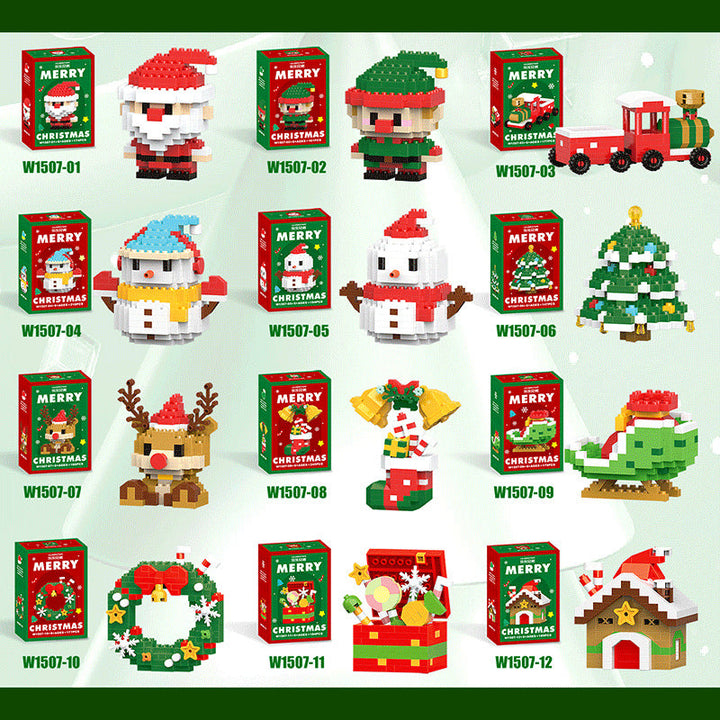 🎅 Santa Byggeklosser™ – 12 figure natalizie creative per tutta la famiglia. 🎄