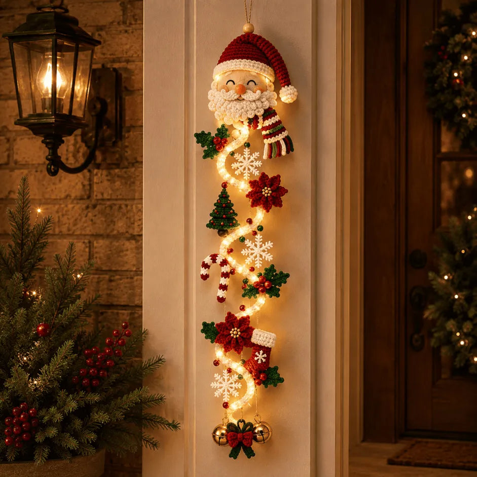 🎅 Decorazione natalizia luminosa da porta