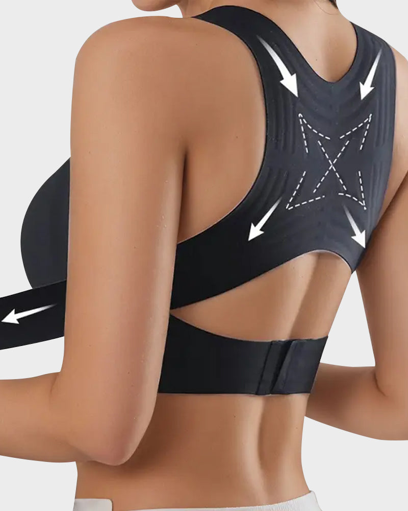 🎉ULTIMO GIORNO DI SALDI -50%⚡Reggiseno Correttore di Postura con Chiusura Frontale e Schiena Incrociata