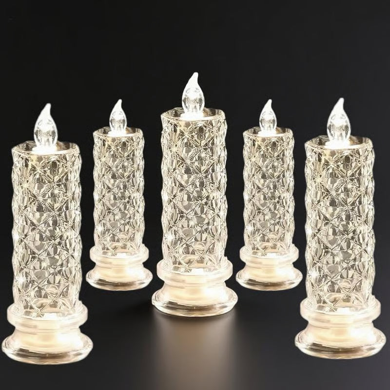 🔥Ultimo giorno 49% di sconto🎁Candelabro in cristallo a LED