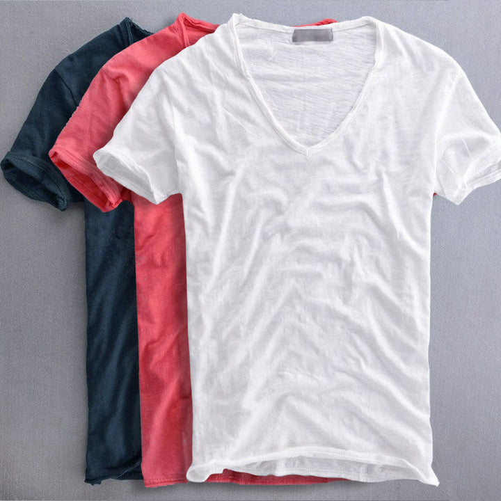 T-shirt en coton biologique à coupe décontractée pour homme