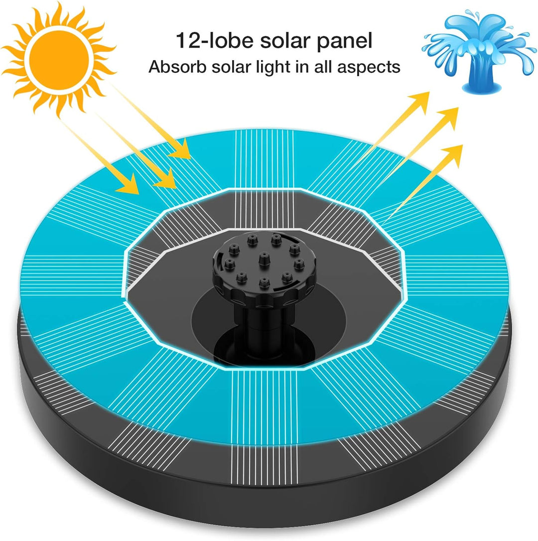 🏆Offerta Lampo⚡Fontana Solare con 6 Ugelli