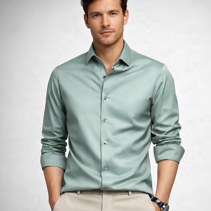 Louis | Chemise habillée coupe ajustée anti-froissage pour homme