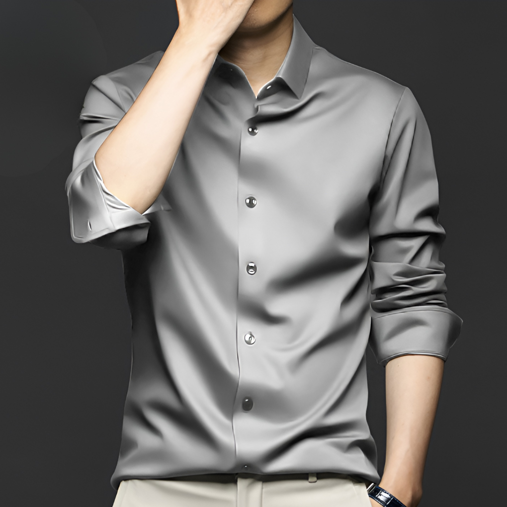 Louis | Chemise habillée coupe ajustée anti-froissage pour homme