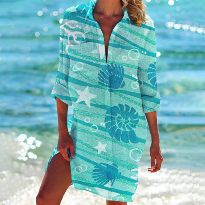 Chemise de plage légère et fluide pour femme