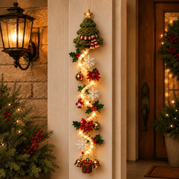 🎅 Decorazione natalizia luminosa da porta