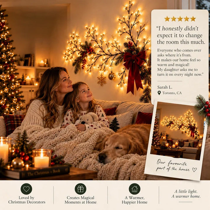 ✨ Flexible LED Branches | Christmas Wall Décor