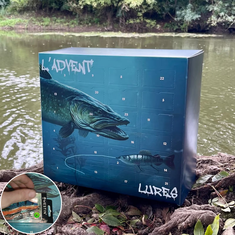 🎣 Calendario dell’Avvento Pesca Predatori – 24 Esche Esclusive