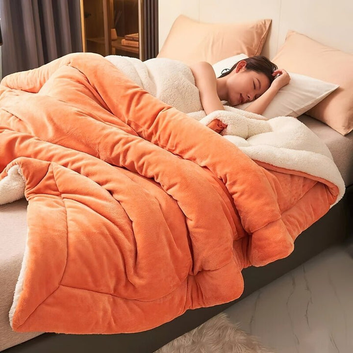 Plaid Tricoté en Microfibre – Doux, Moderne & Polyvalent